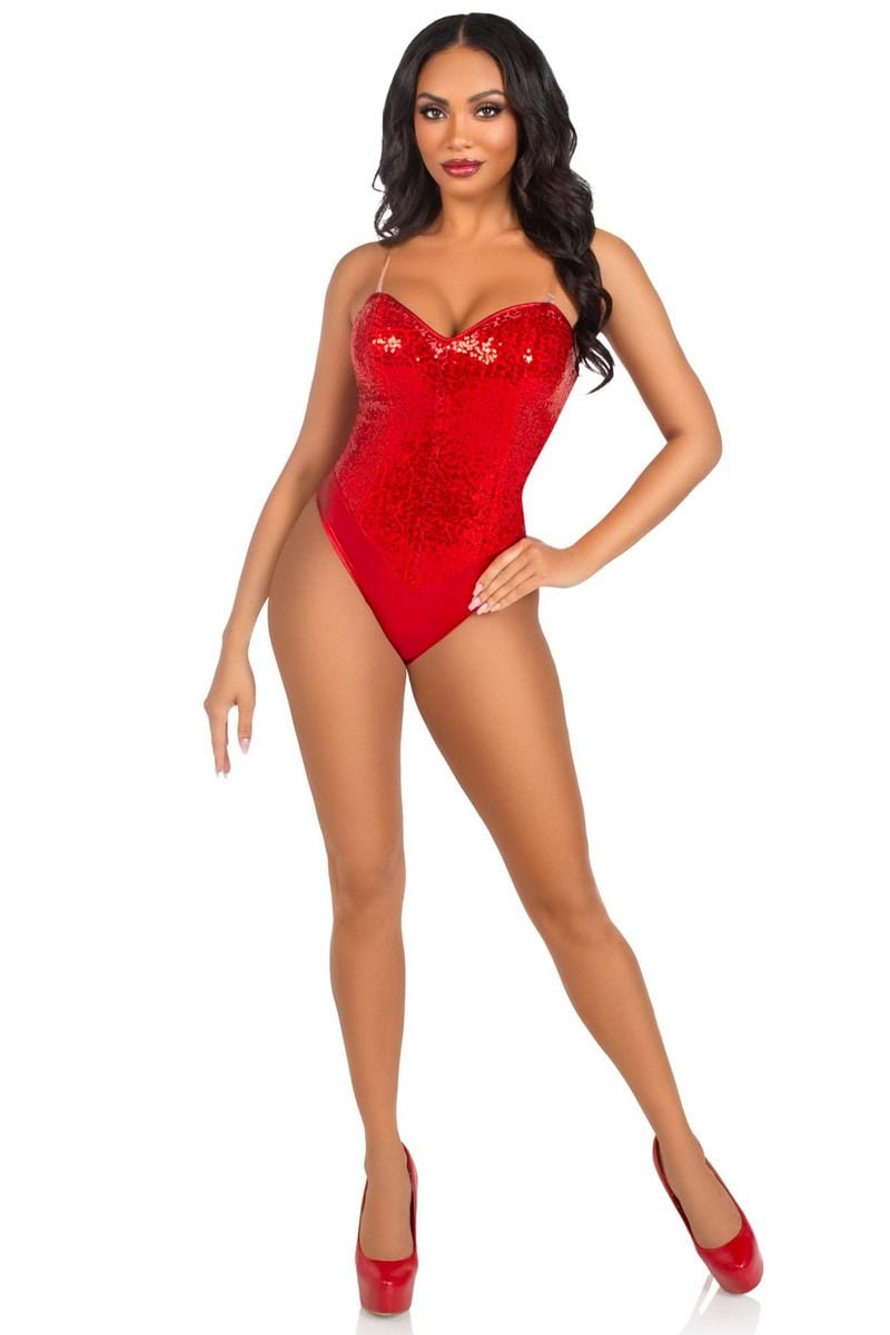 Červené sexy body 2786