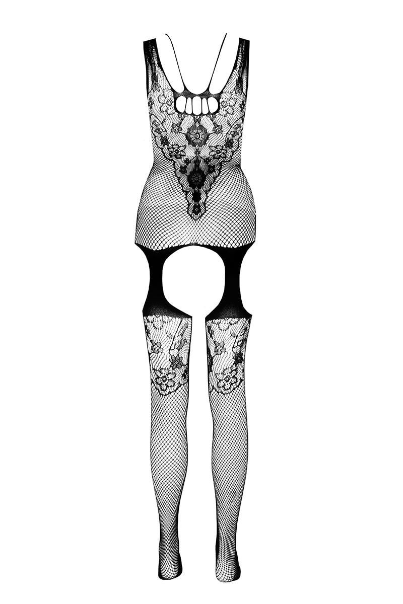 Černé bodystockings ECO BS011