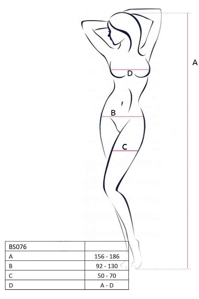 Černé bodystockings BS076