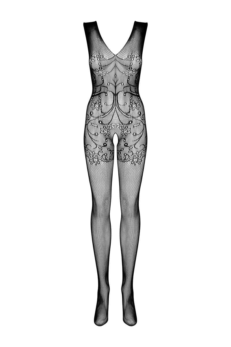 Černé bodystockings F234