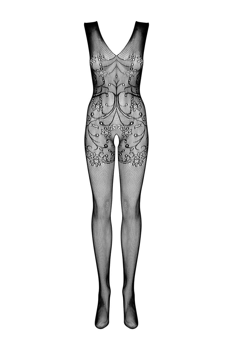 Černé bodystockings F234