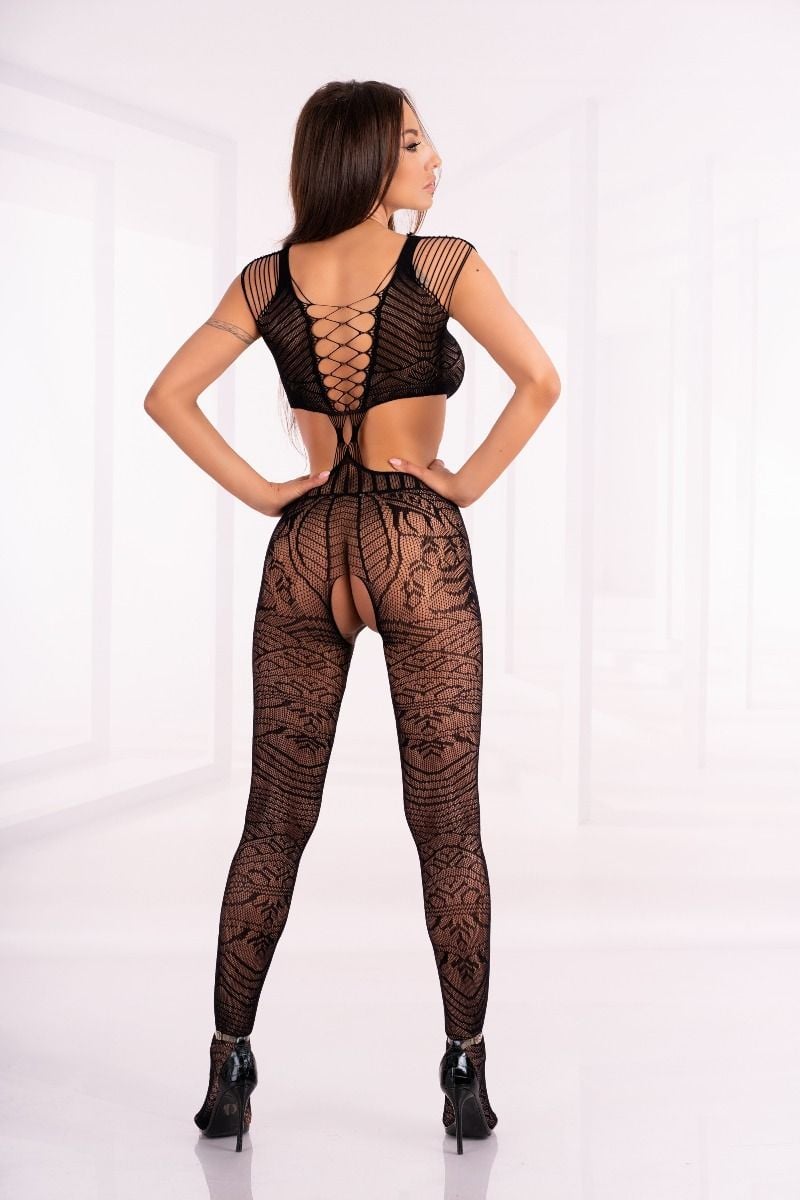 Černé bodystockings Tubiana