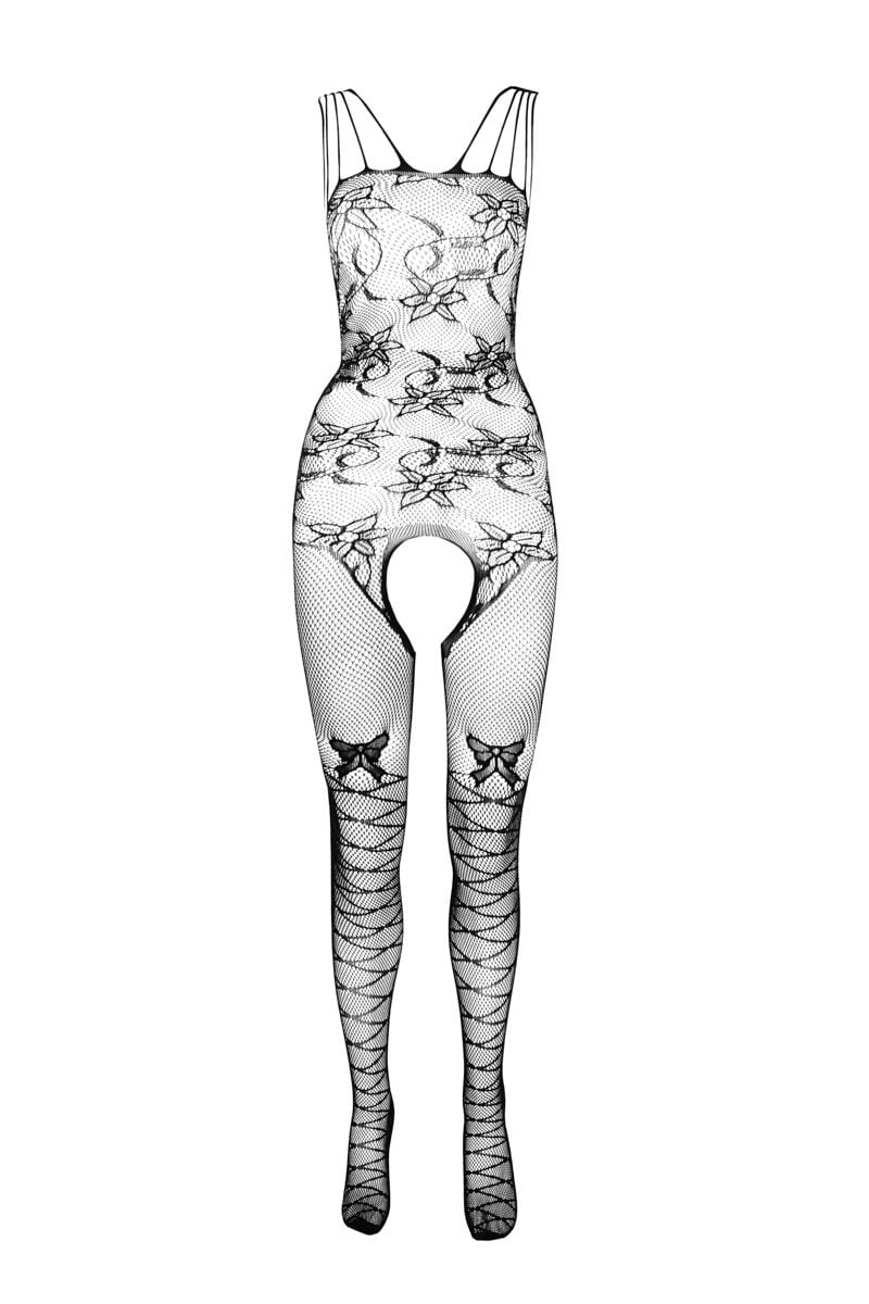 Černé bodystockings BS076
