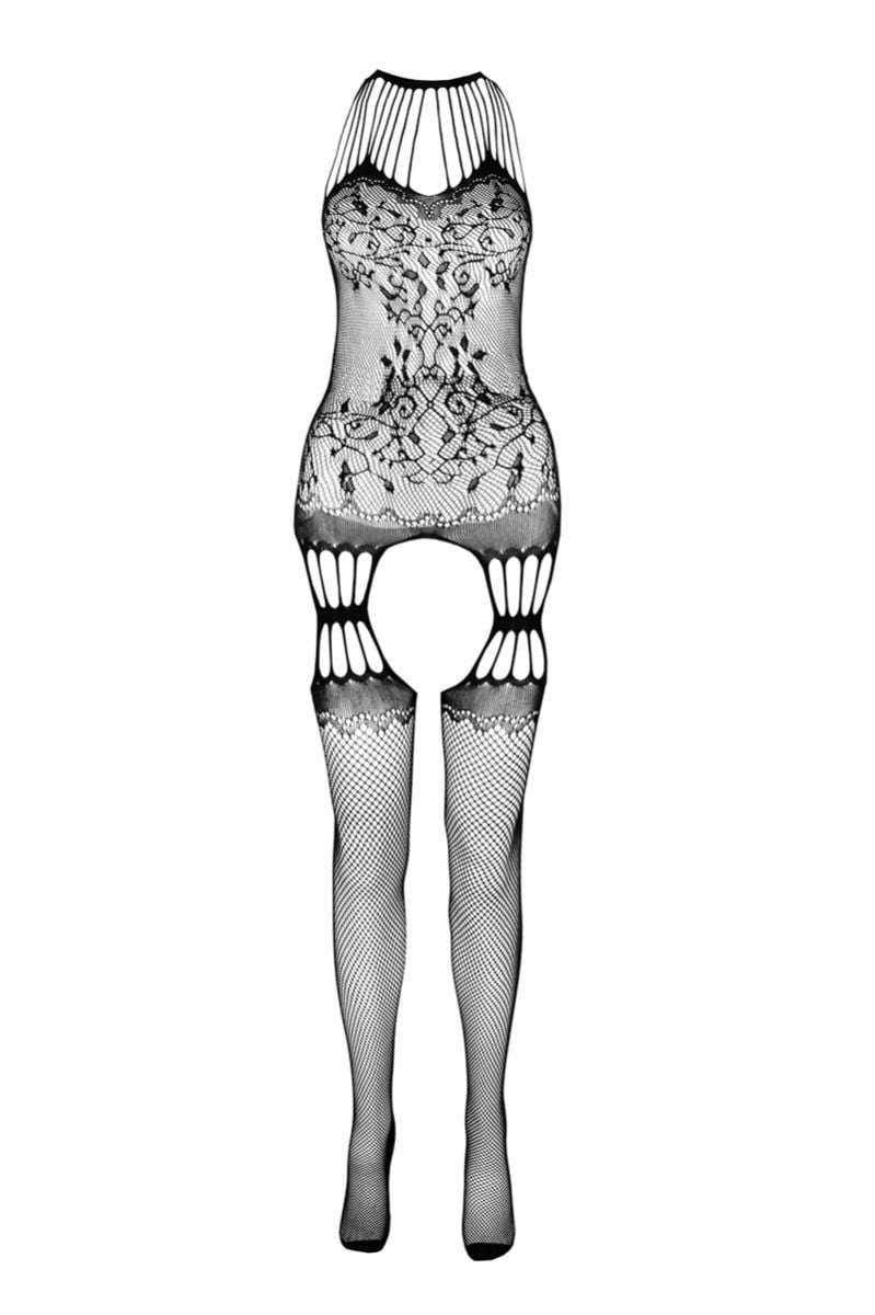 Černé bodystockings BS095