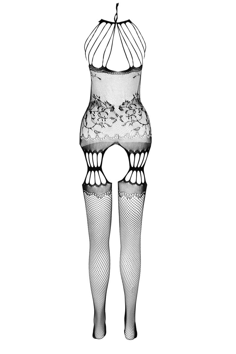 Černé bodystockings BS095