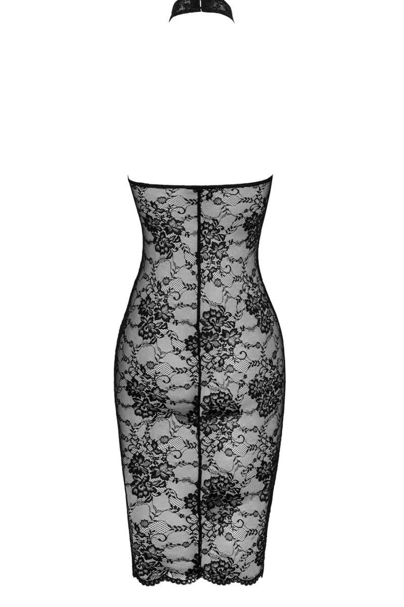 Černé krajkové sexy šaty Nocturne F338