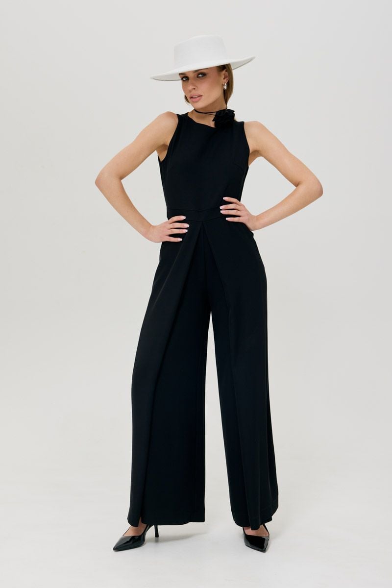 Černý elegantní overal K184