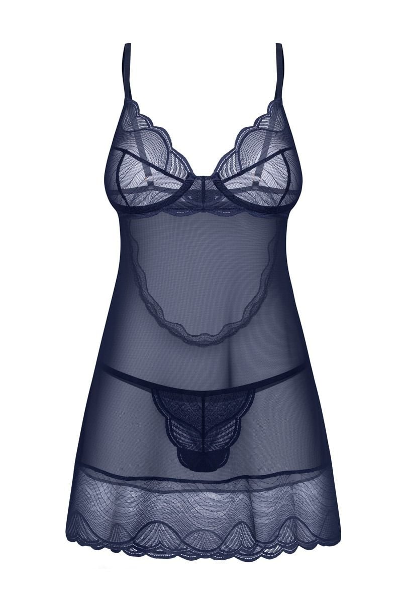 Tmavě modrá košilka Nighty Blue
