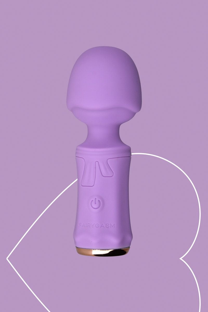 Světle fialový mini vibrátor s masážní hlavicí SecretFuntasy