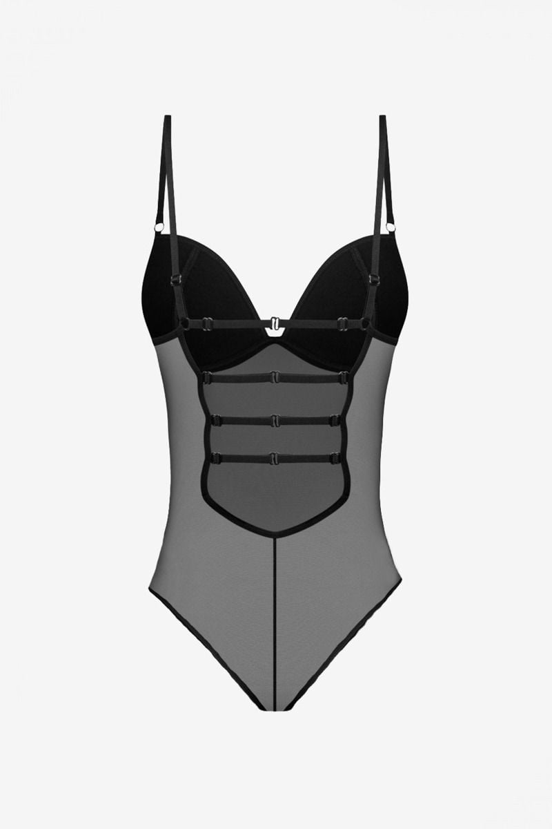 Černé průsvitné body Stacy