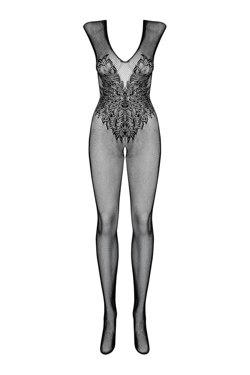 Černé bodystockings N112