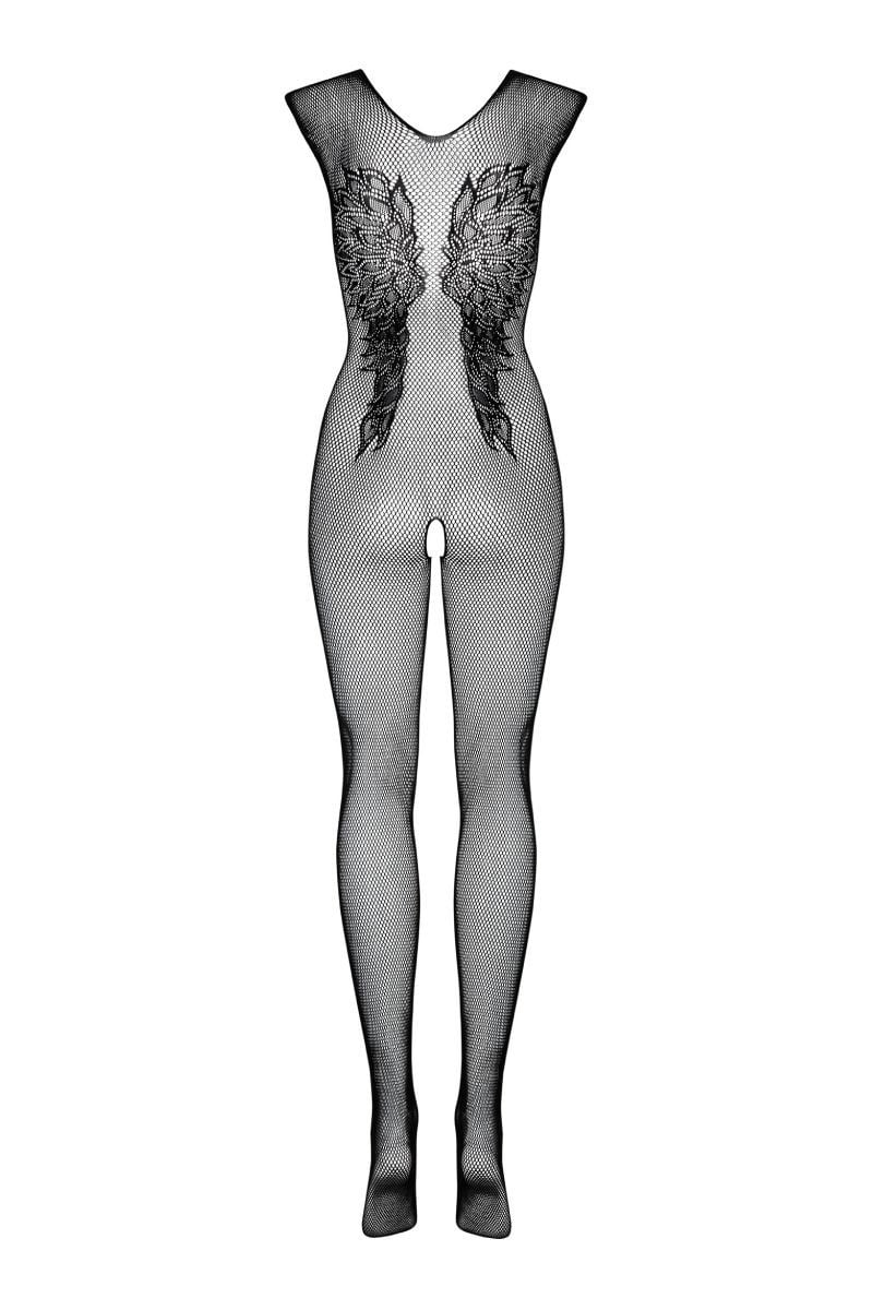 Černé bodystockings N112