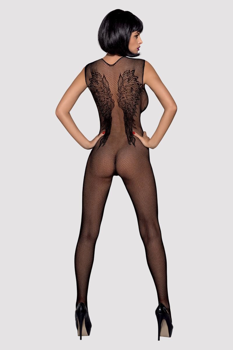 Černé bodystockings N112